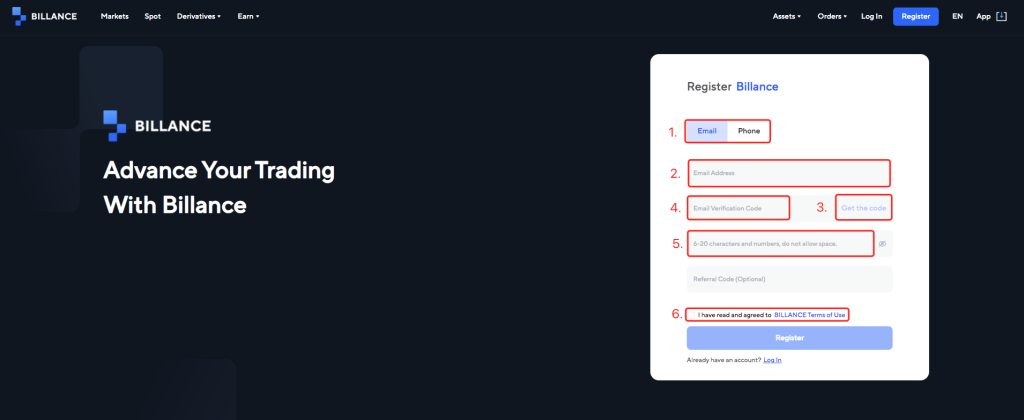 ثبت نام صرافی تپ بیت Tapbit