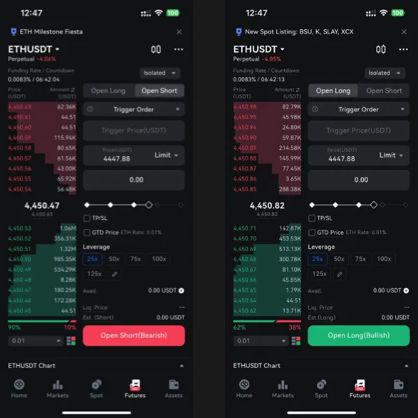 ورود به معامله (باز کردن پوزیشن)